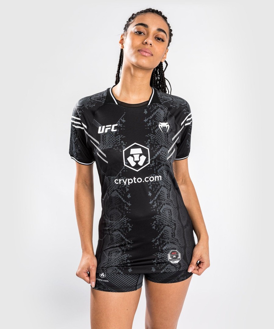 ufc adrenaline by venum authentic fight night women walkout jersey - black