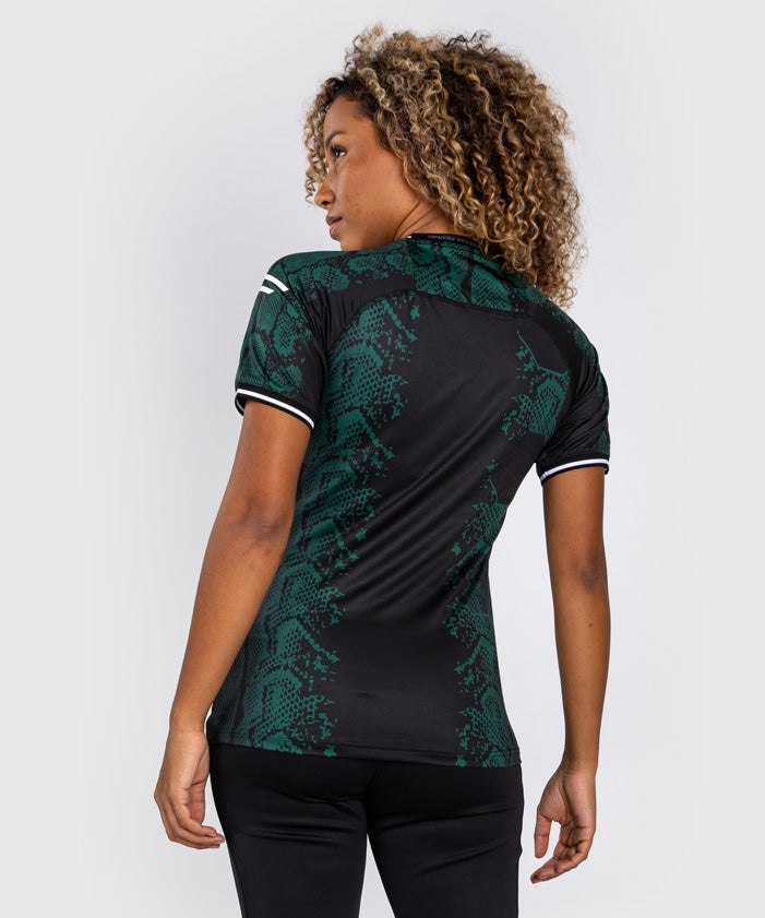 ufc adrenaline by venum authentic fight night women walkout jersey - emerald edition - greenblack
