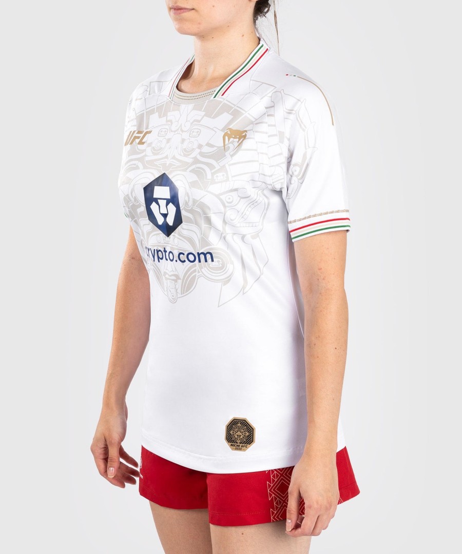 noche ufc by venum authentic fight night women walkout jersey - white