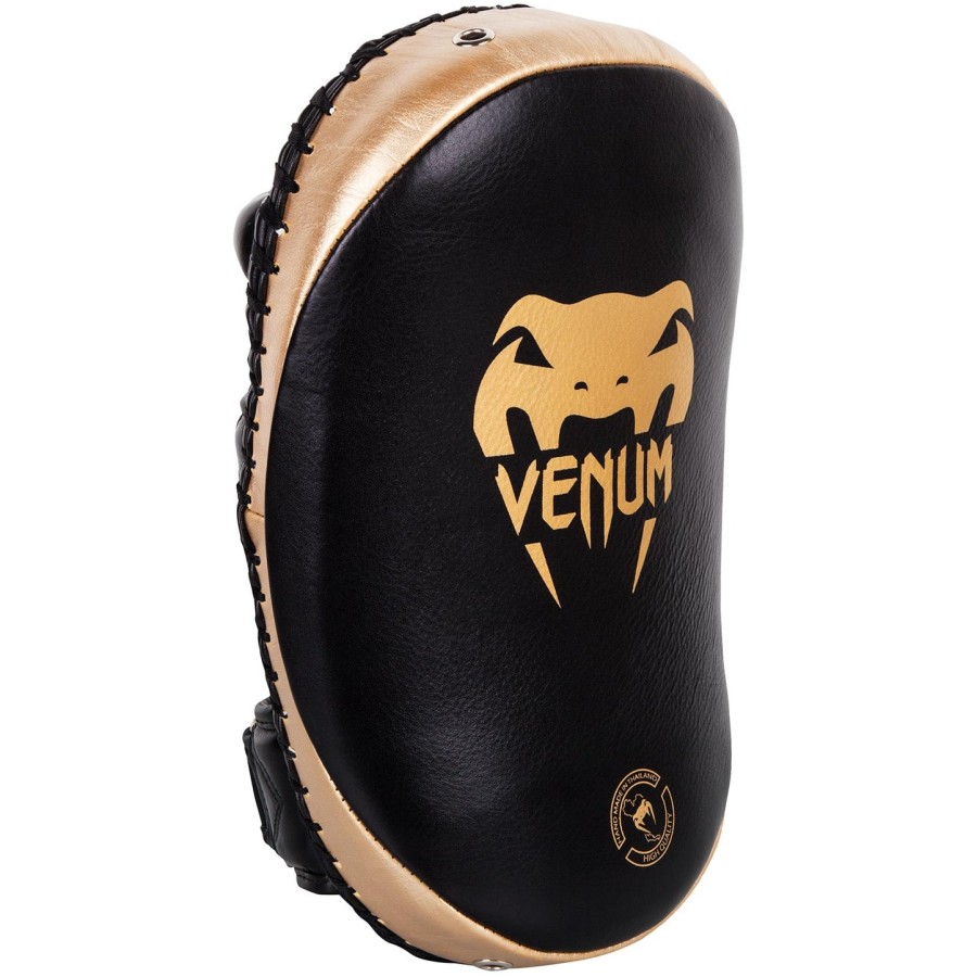 venum kick pads leather-blackgold