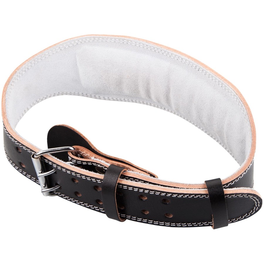 venum hyperlift leather weightifting belt - black