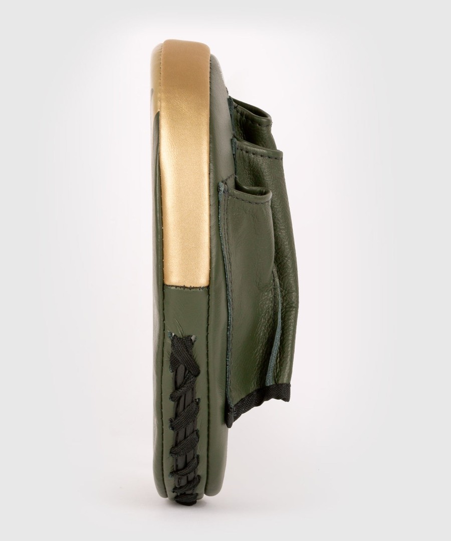 venum pro boxing flat punch mitts pair - khakigold