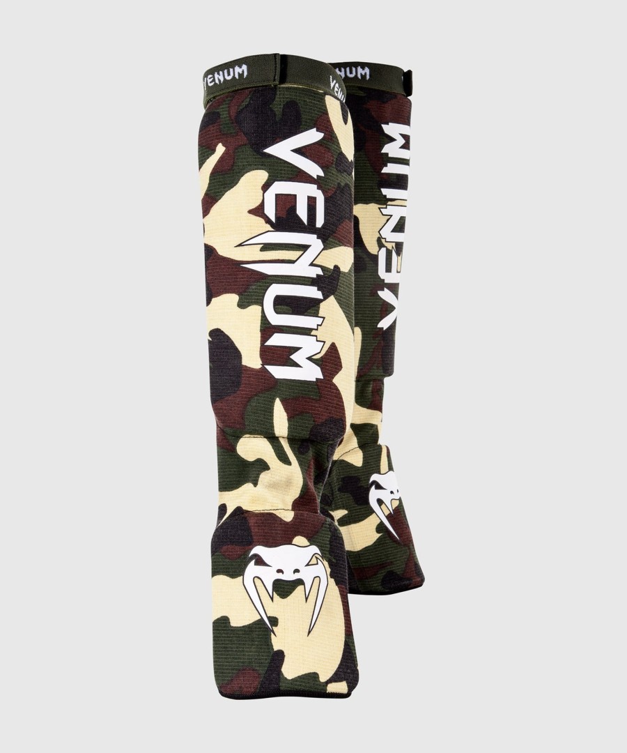 venum kontact shin guards - forest camo