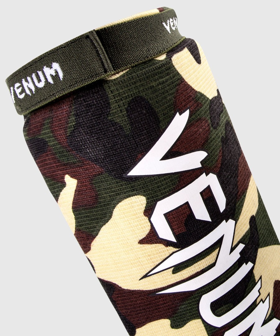 venum kontact shin guards - forest camo