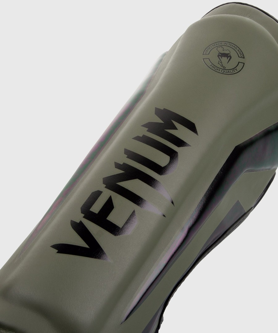 venum elite standup shin guards - khakiblack