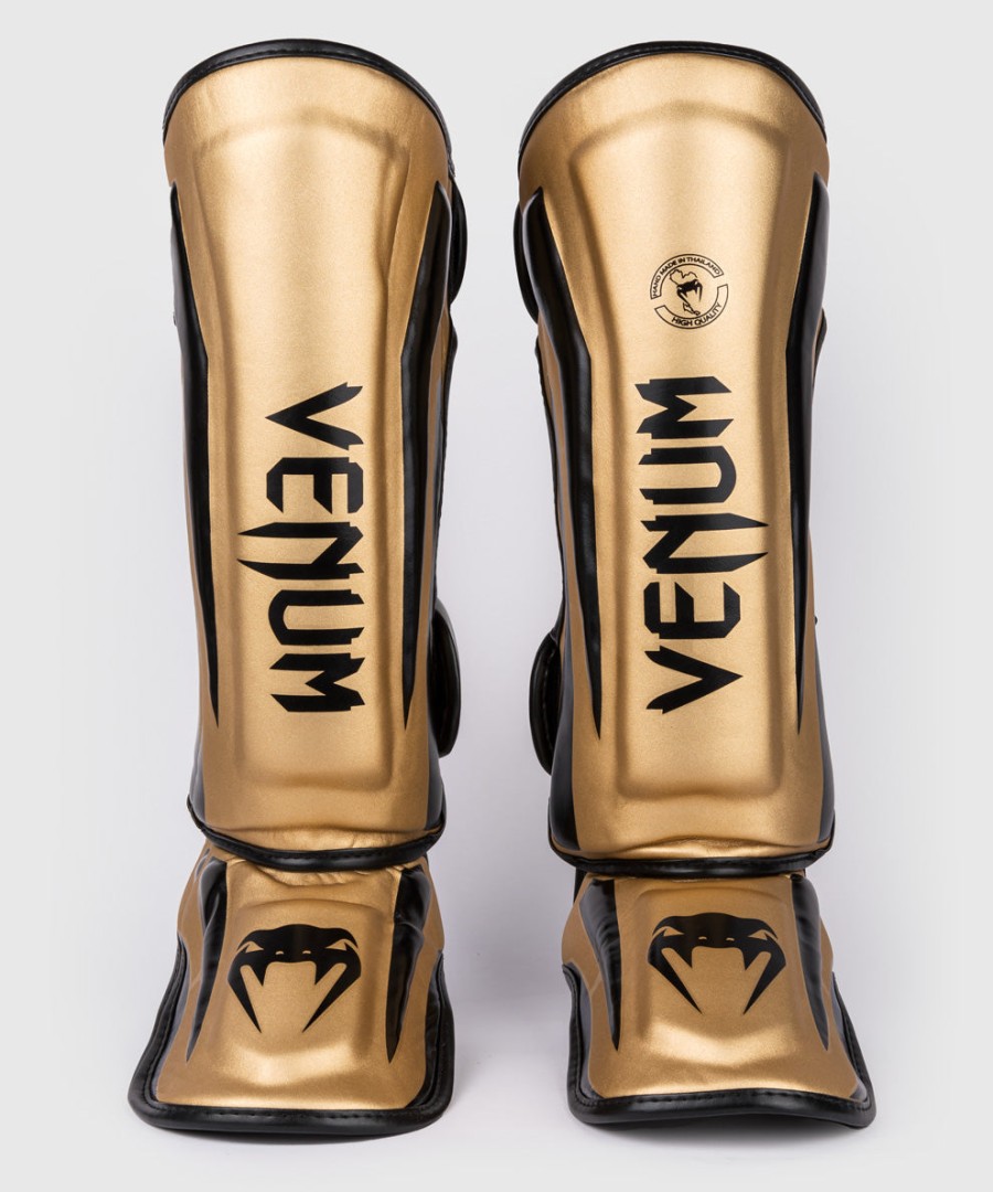 venum elite standup shin guards - goldblack