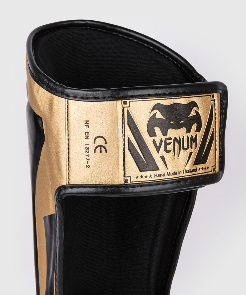 venum elite standup shin guards - goldblack