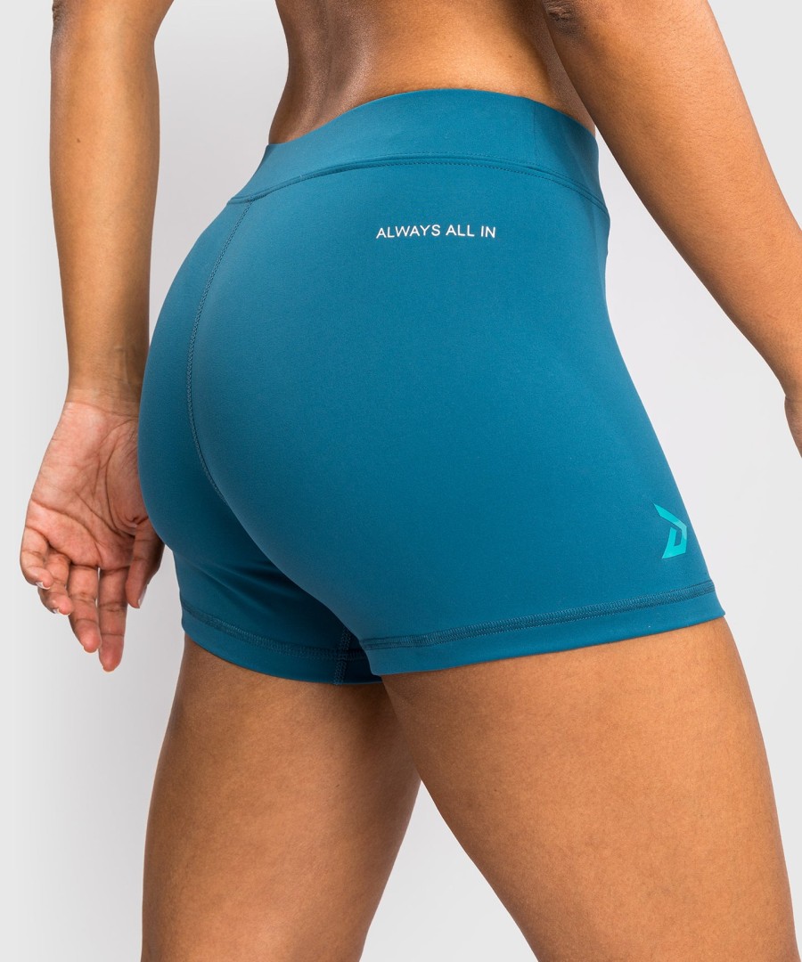 venum x demi women vale tudo shorts - azur blue