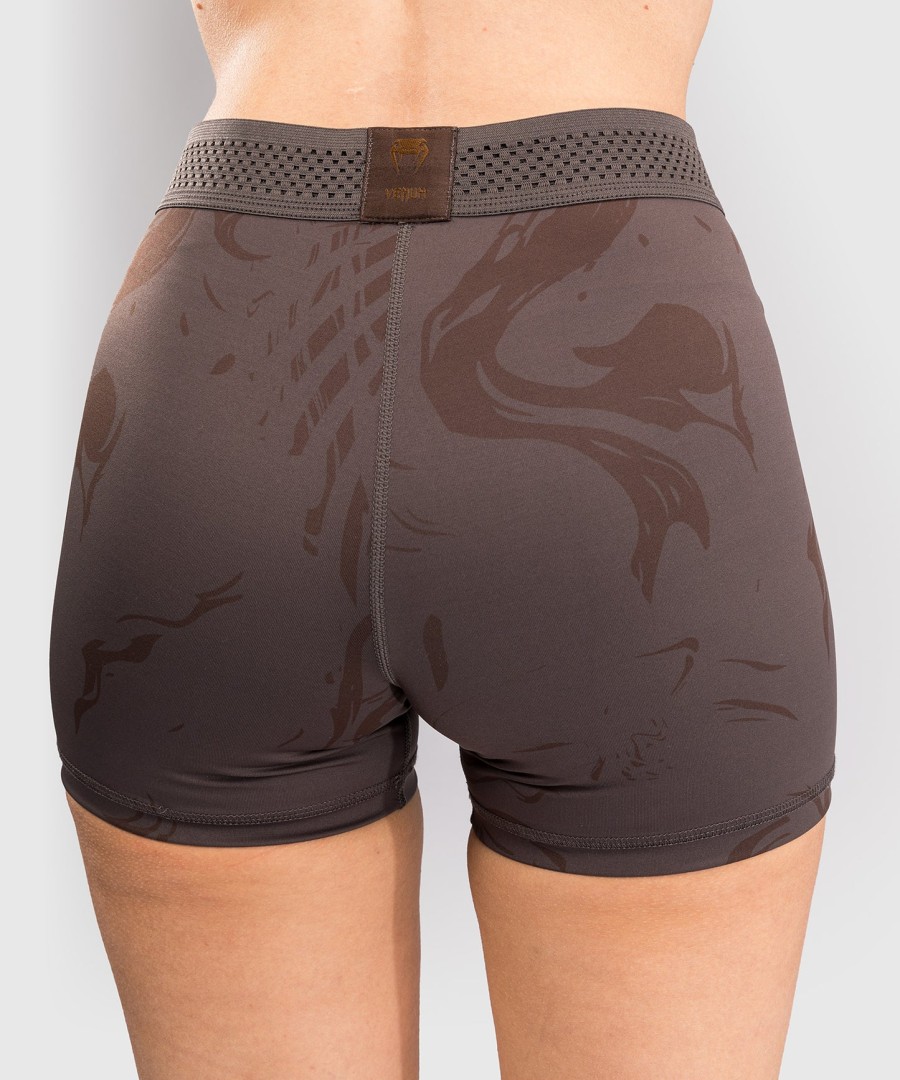 ufc fusion by venum fight week women vale tudo short - earthen brown