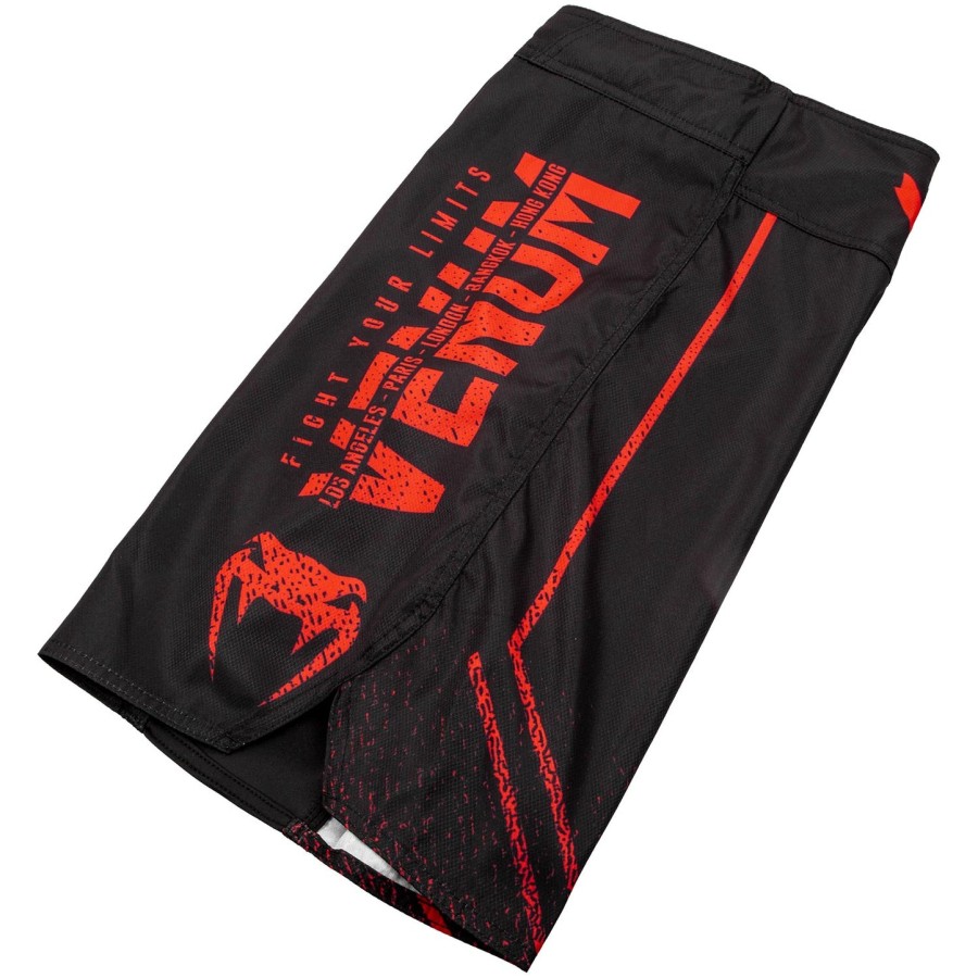venum signature kids fightshorts - blackred