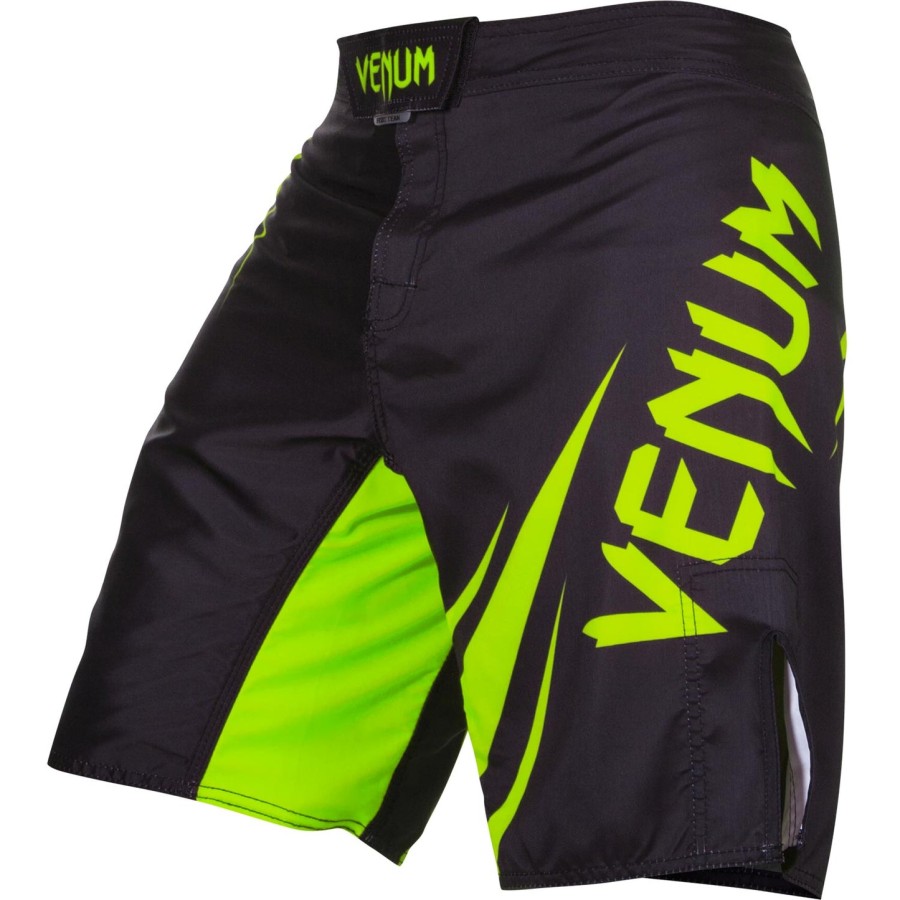 venum challenger fightshorts - blackneo yellow