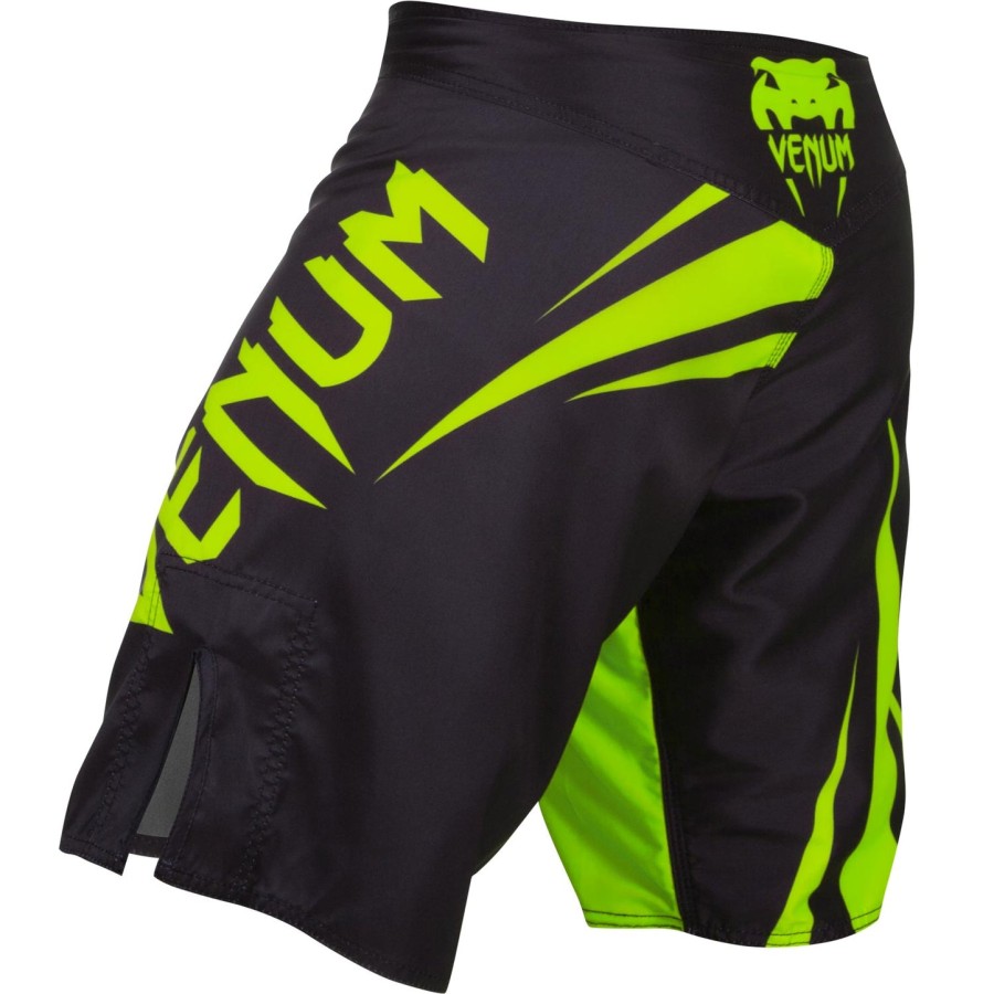venum challenger fightshorts - blackneo yellow