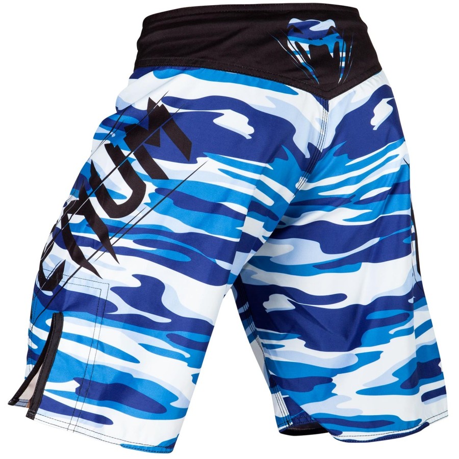 venum wave camo fightshorts - blue