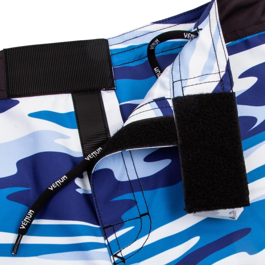 venum wave camo fightshorts - blue