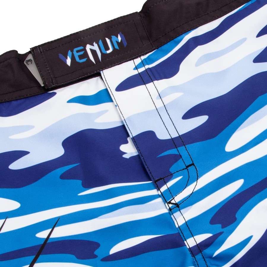venum wave camo fightshorts - blue