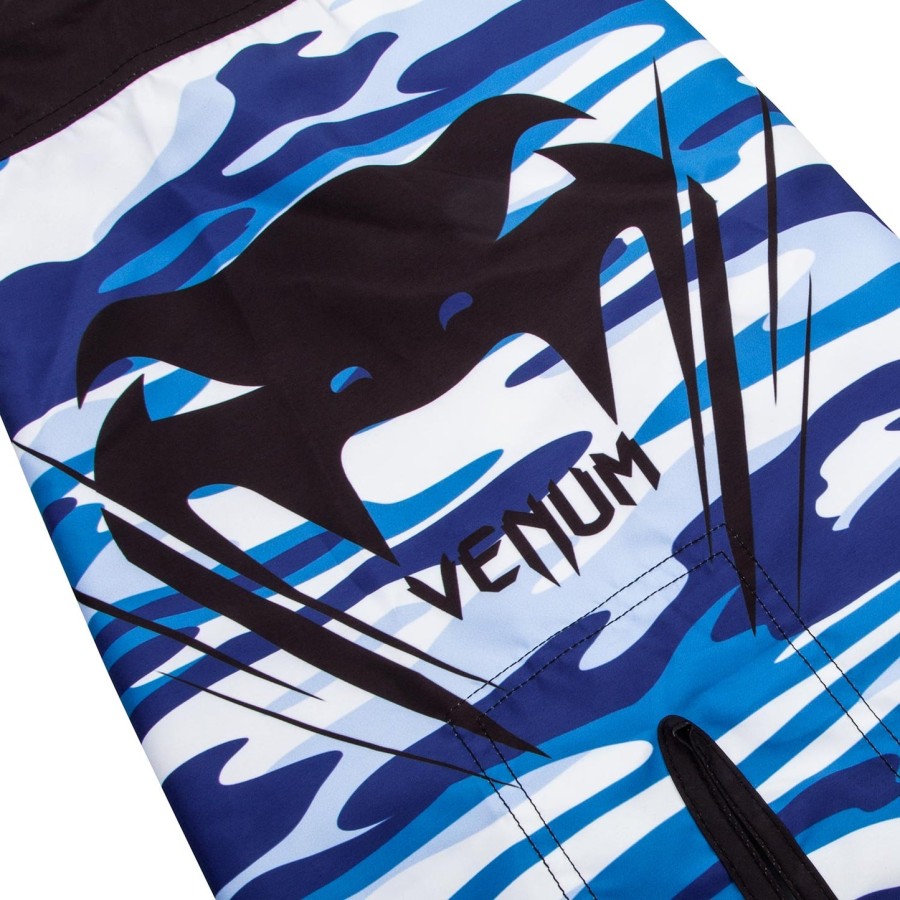 venum wave camo fightshorts - blue