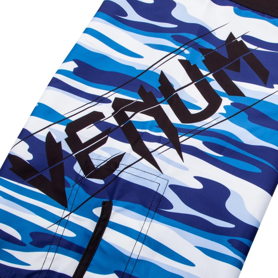 venum wave camo fightshorts - blue