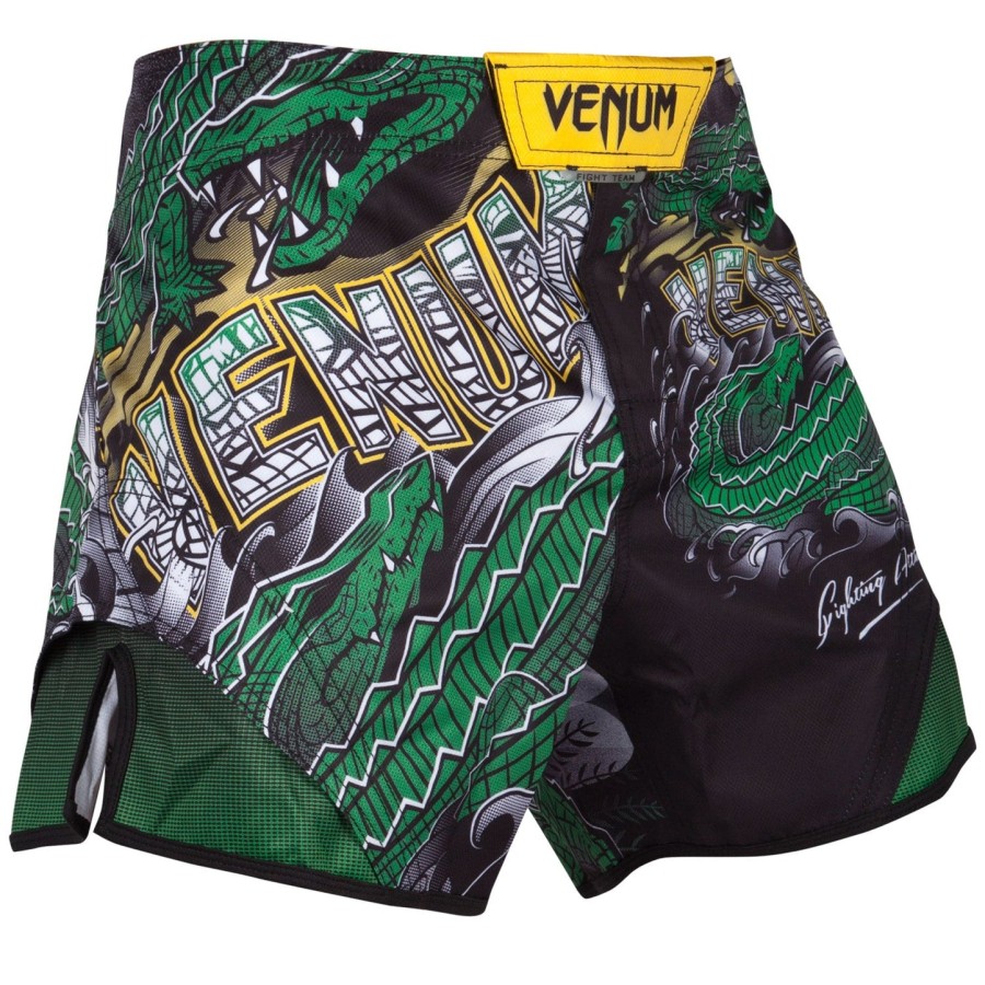 venum crocodile fightshorts - blackgreen