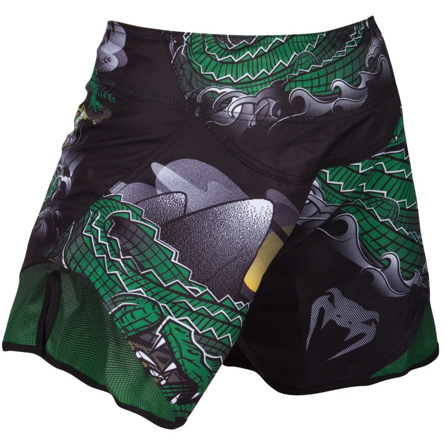 venum crocodile fightshorts - blackgreen