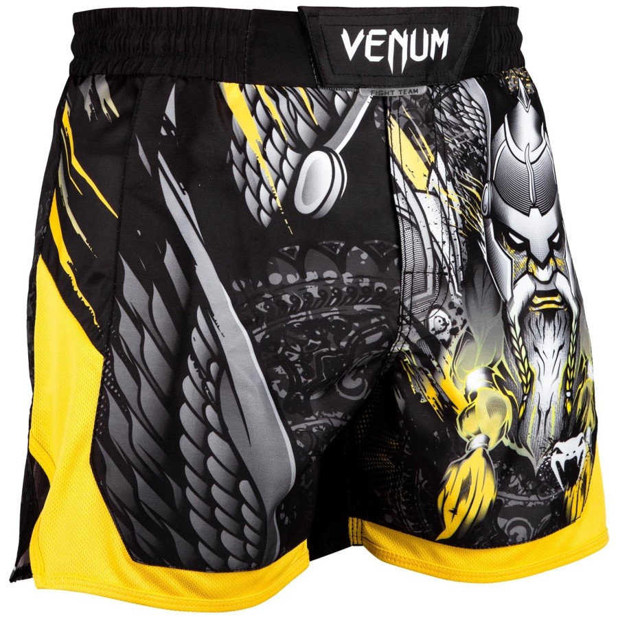 venum viking 2.0 fightshorts - blackyellow