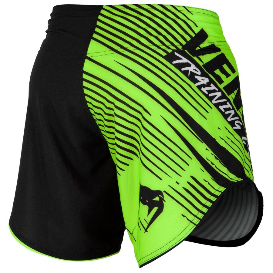 venum training camp 2.0 fightshorts - blackneo yellow
