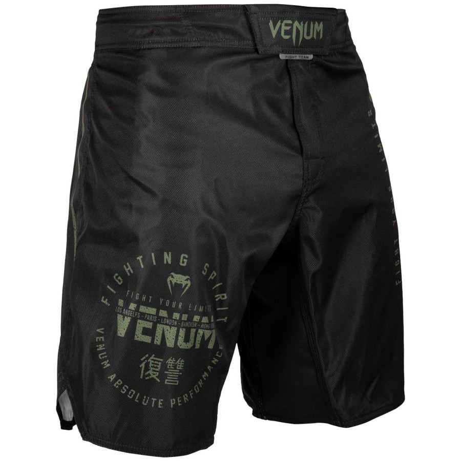 venum signature fightshorts - blackkhaki - exclusive