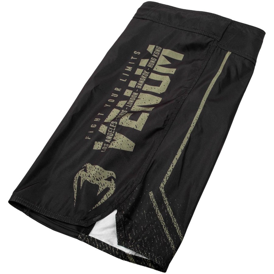 venum signature fightshorts - blackkhaki - exclusive