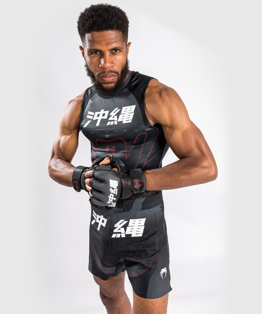 venum okinawa 3.0 fightshorts - blackred