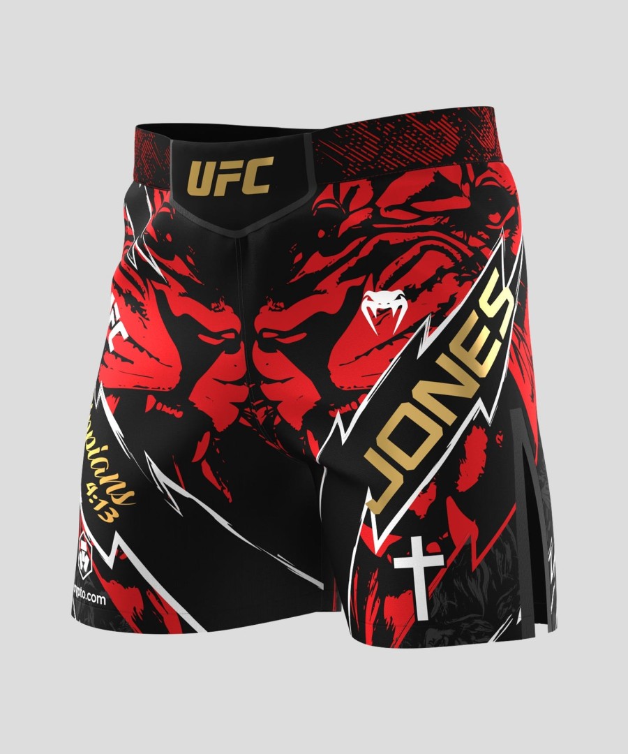 men ufc unrivaled by venum red jon jones short fit fight short