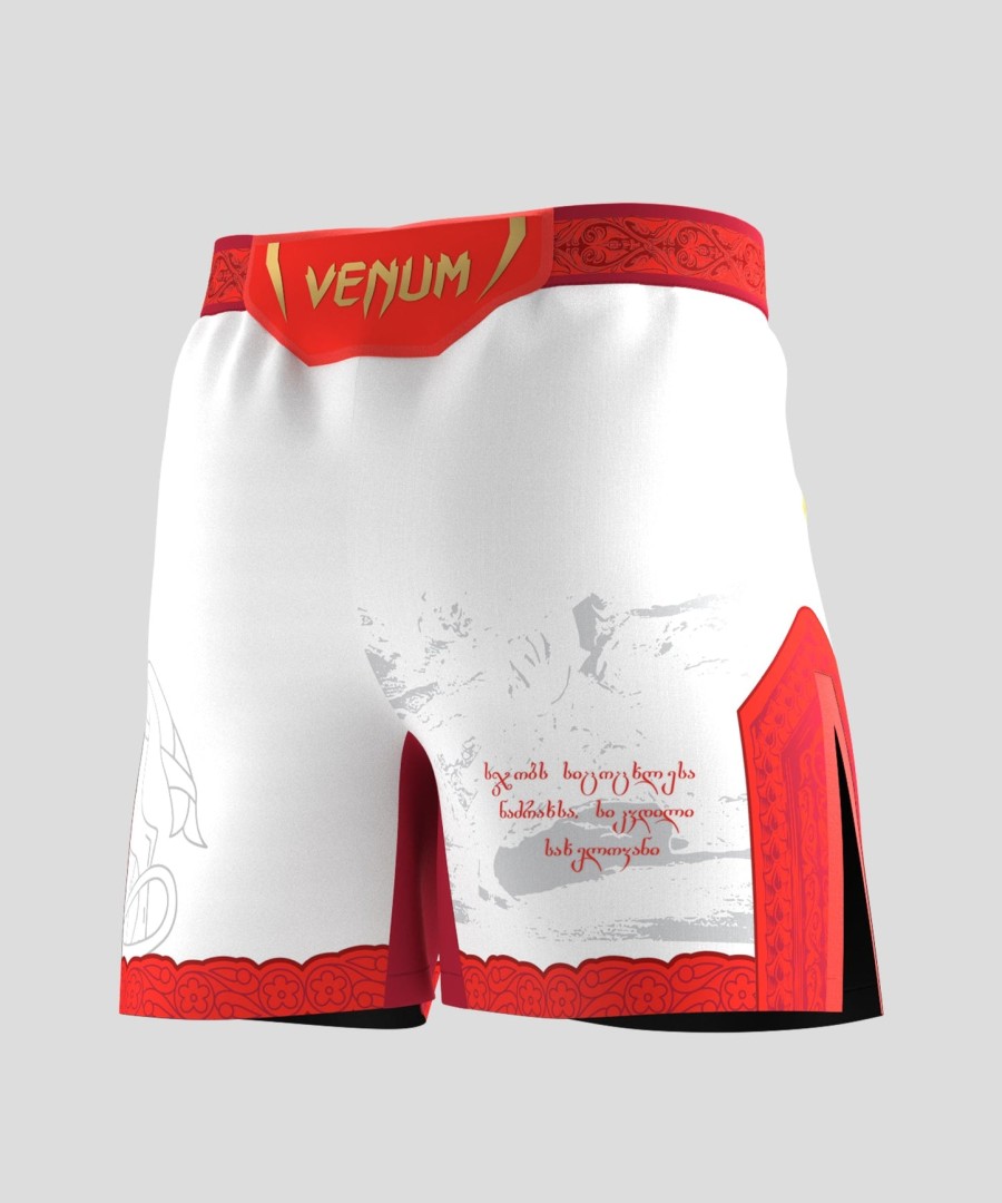men ufc unrivaled by venum white merab dvalishvili short fit fight short