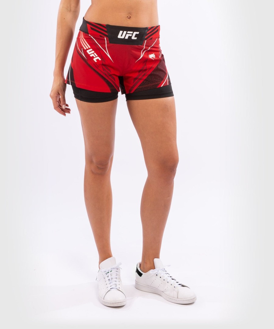 ufc venum authentic fight night women shorts - short fit - red