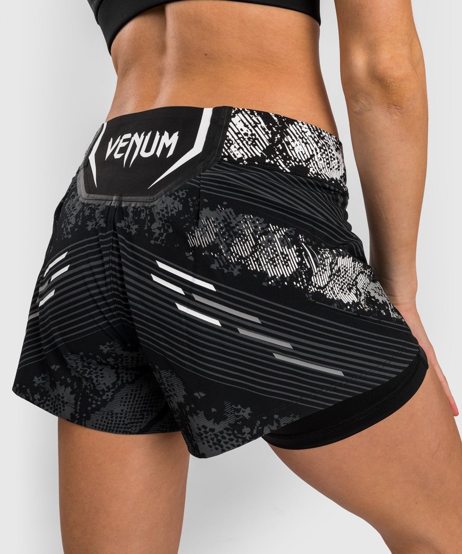 ufc adrenaline by venum personalized authentic fight night women fight short - black