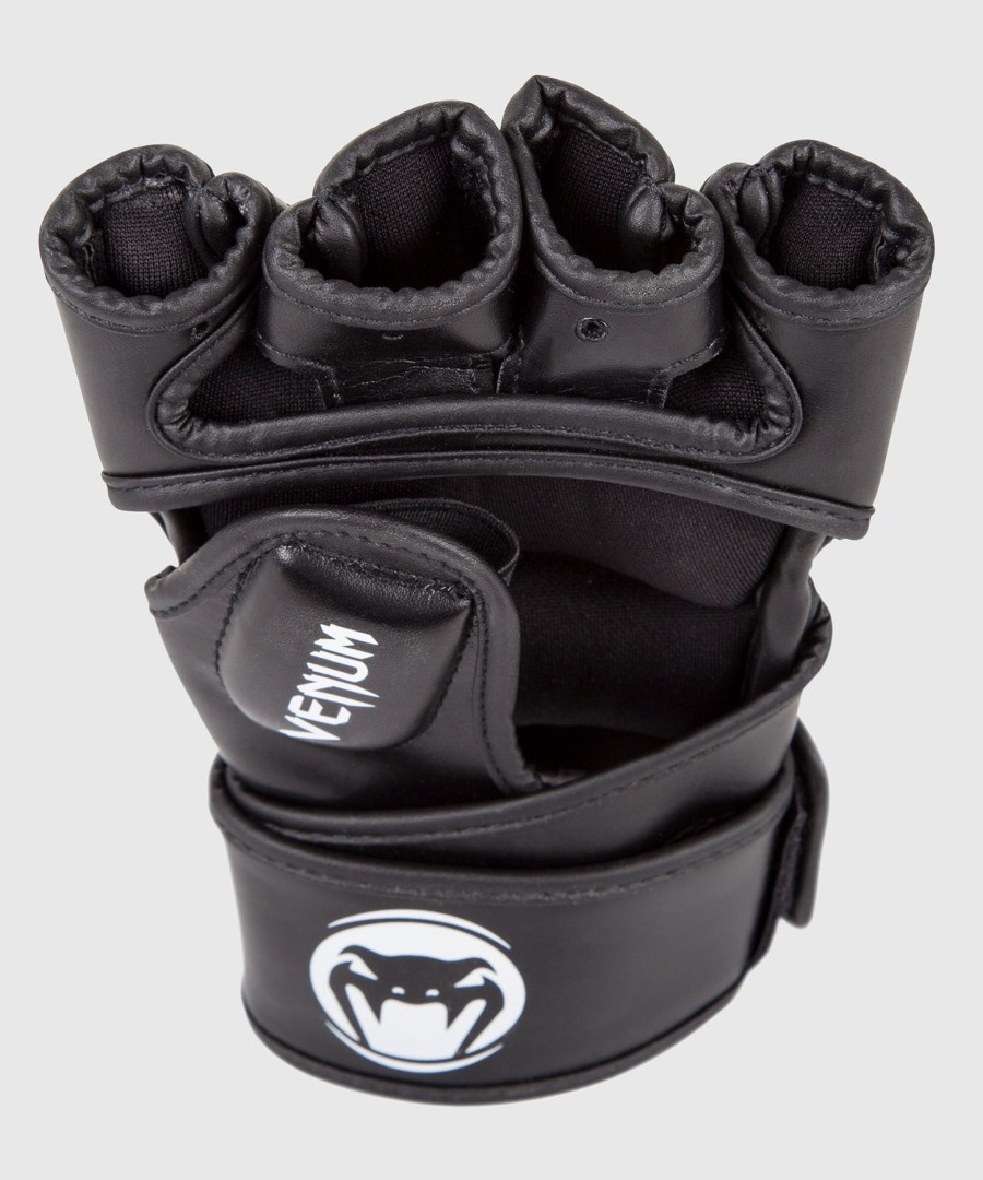 venum impact mma gloves - skintex leather - black