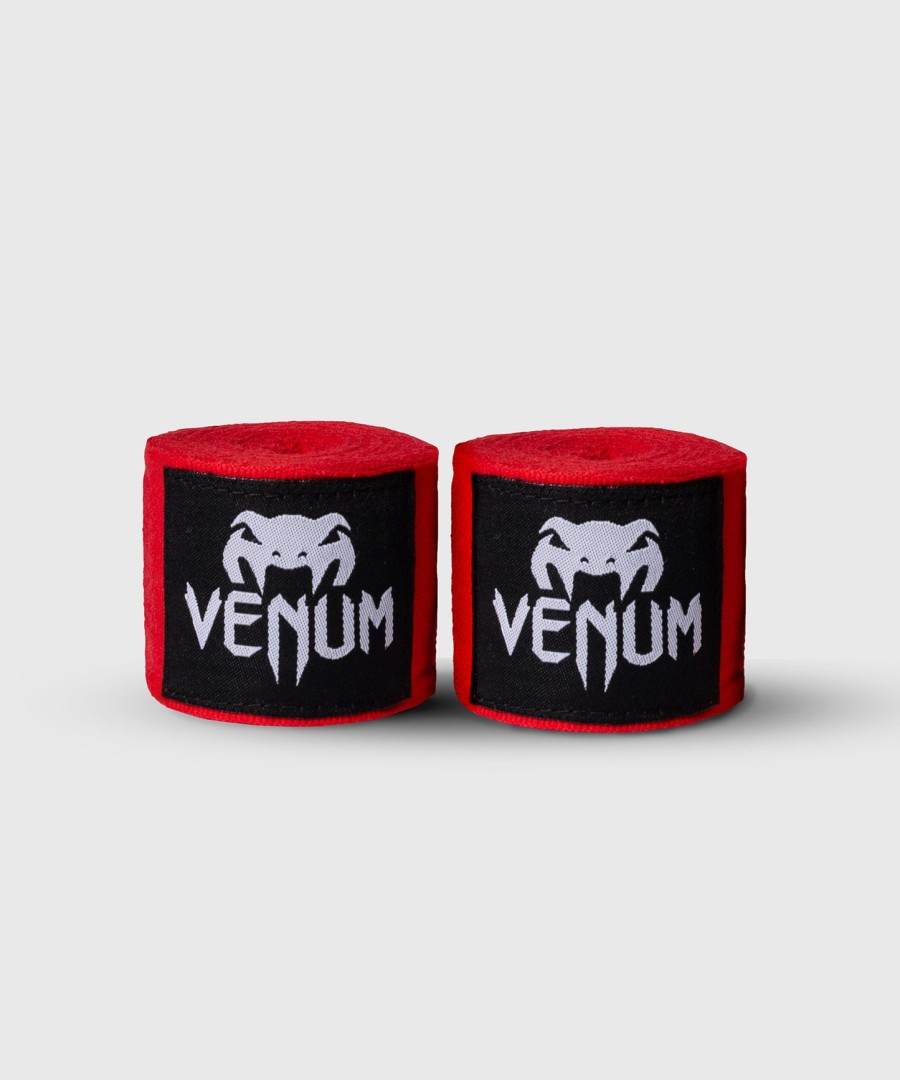 venum kontact boxing hand wraps - red - 4m 157 in