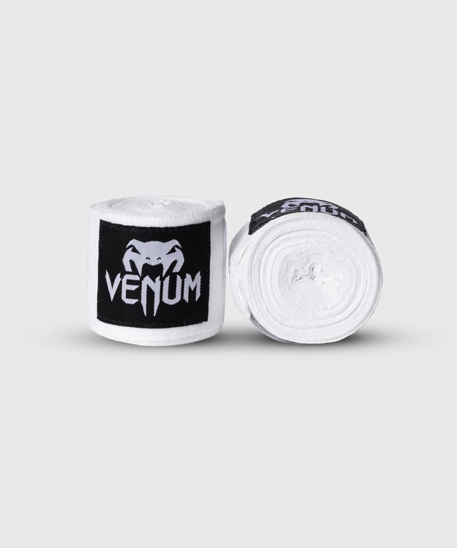 venum kontact boxing hand wraps - white - 2.5m 98 in