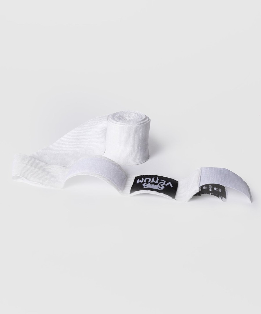 venum kontact boxing hand wraps - white - 2.5m 98 in