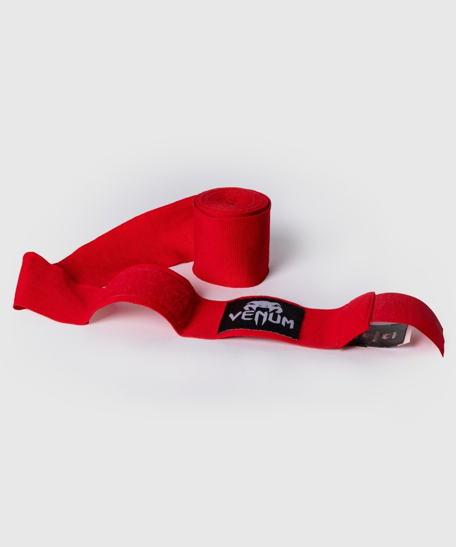 venum kontact boxing hand wraps - red - 2.5m 98 in