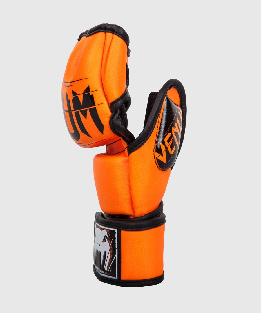 venum undisputed 2.0 mma gloves - skintex leather - neo orange