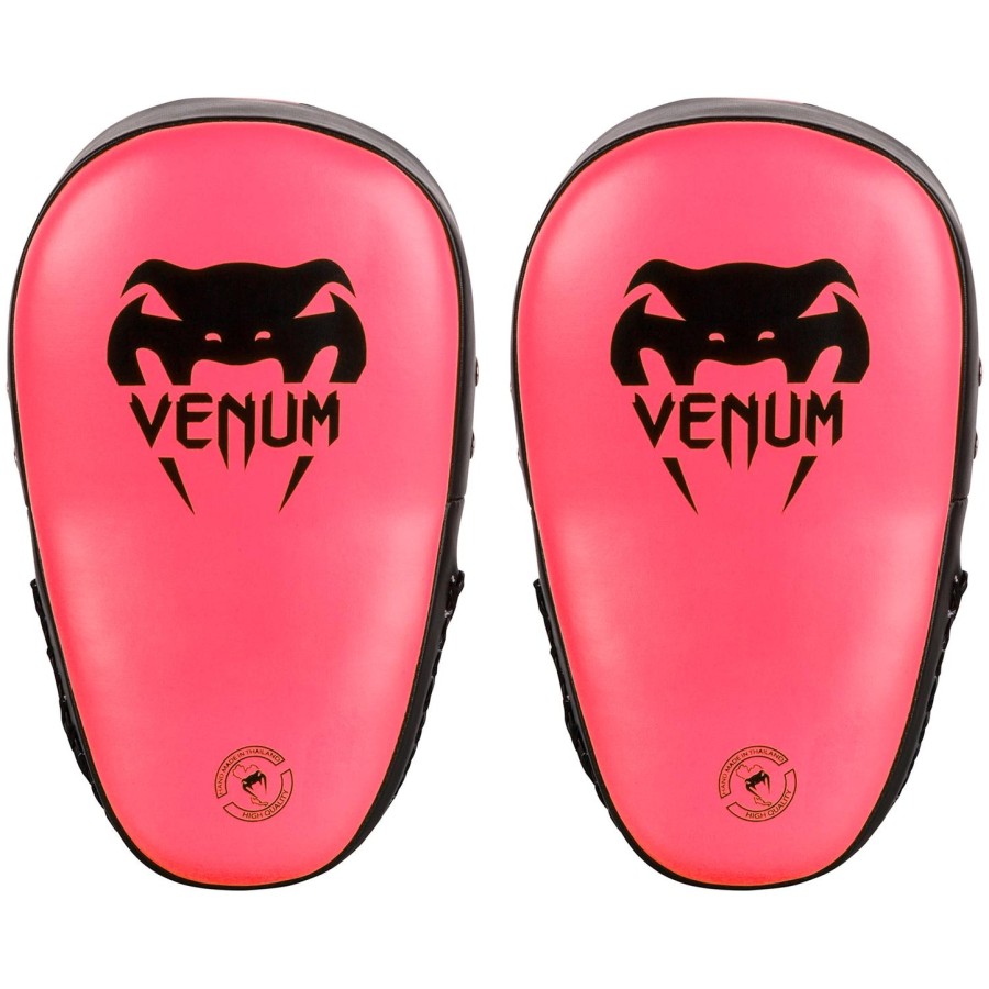 venum elite big focus mitts - neo pink
