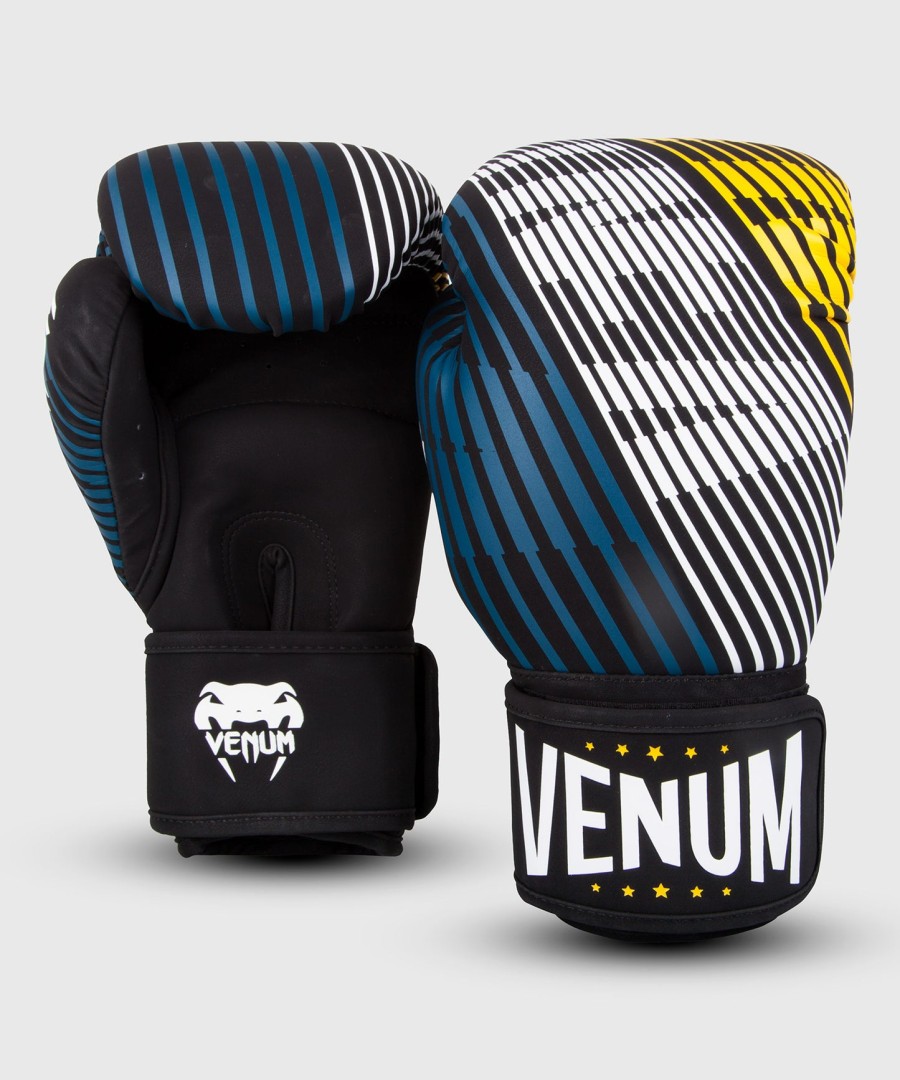 venum plasma boxing gloves - blackyellow