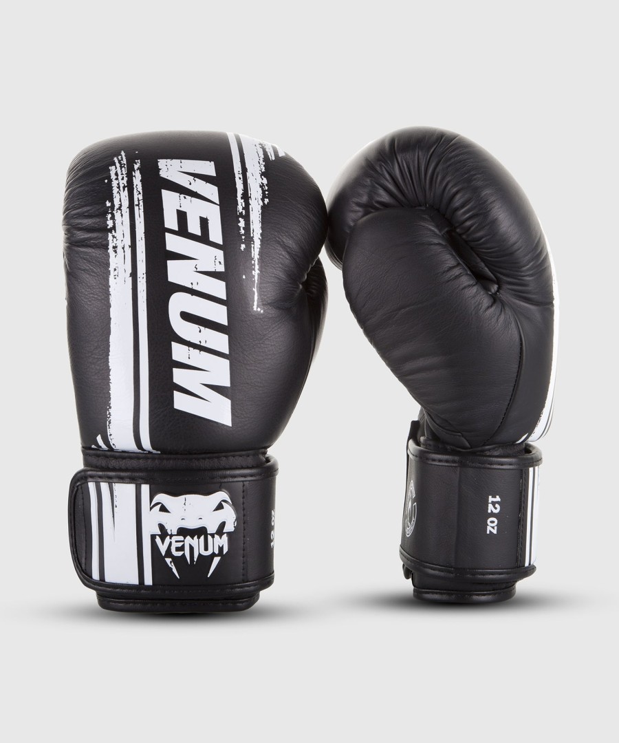 venum bangkok spirit boxing gloves - nappa leather - black