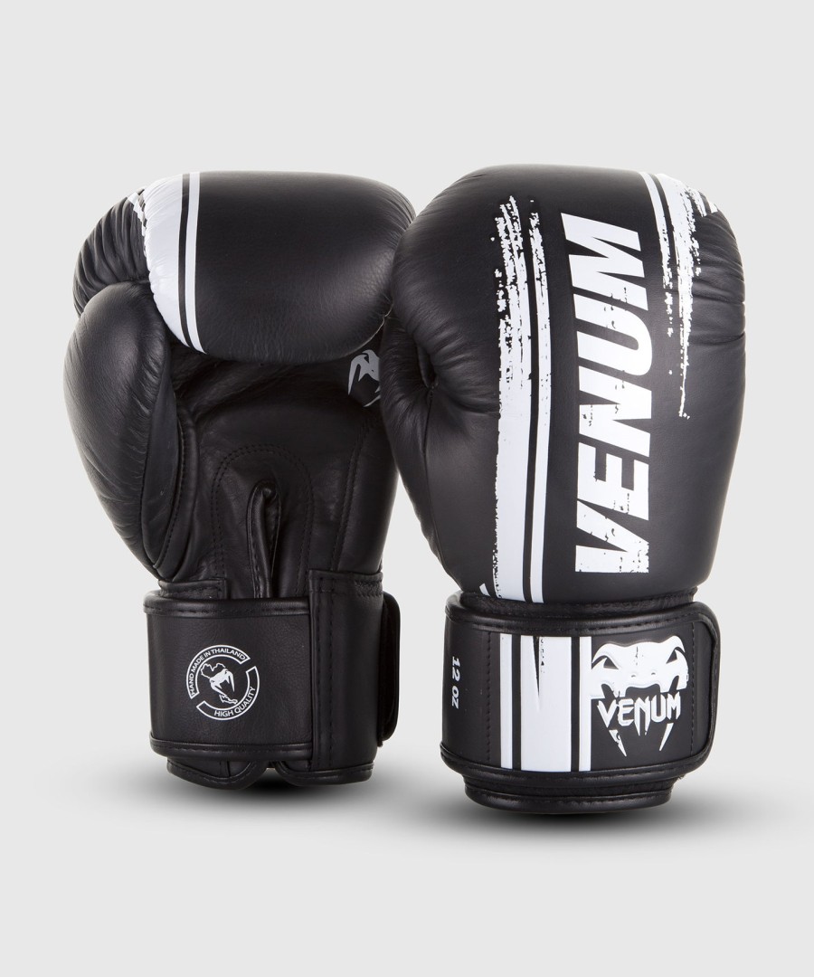 venum bangkok spirit boxing gloves - nappa leather - black
