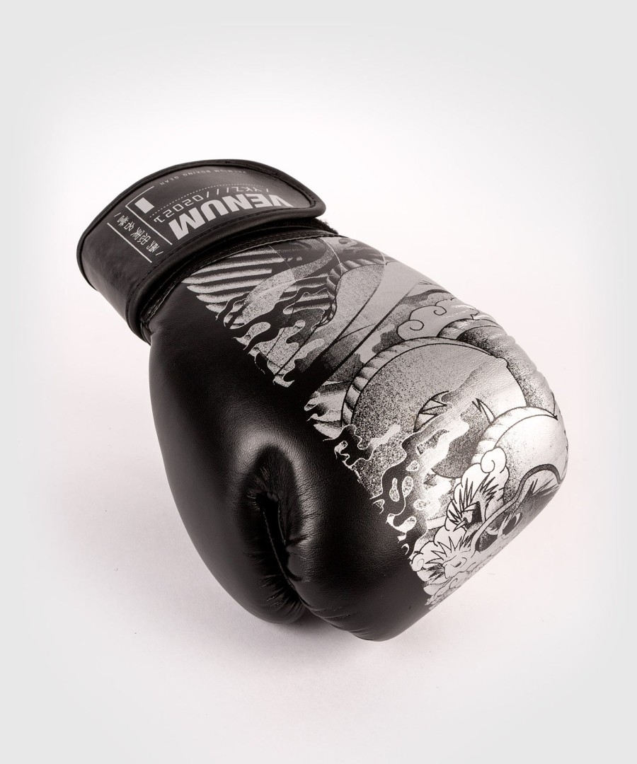 venum ykz21 boxing gloves - for kids - blackwhite