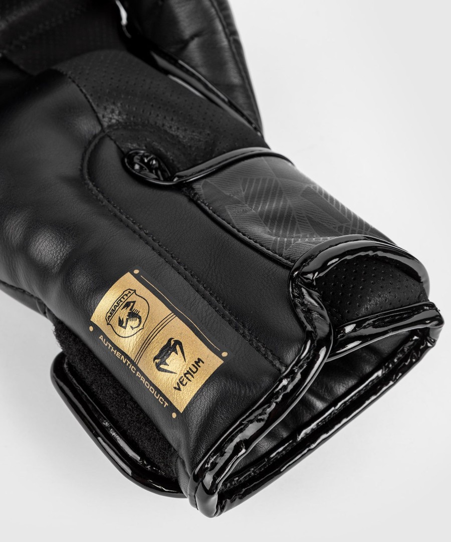 venum abarth 1 boxing gloves - blackgold