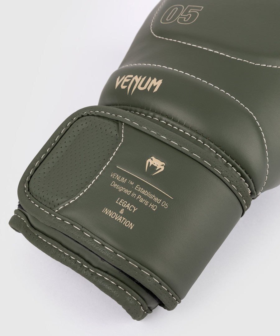 venum impact evo boxing gloves - military green