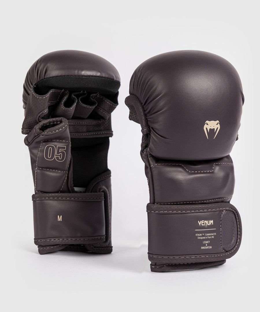 venum impact evo mma sparring gloves - chocolate