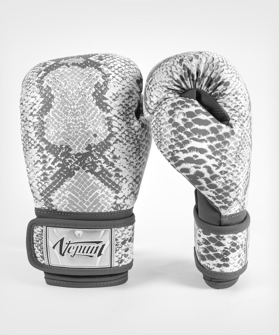 venum white snake boxing gloves for women - white