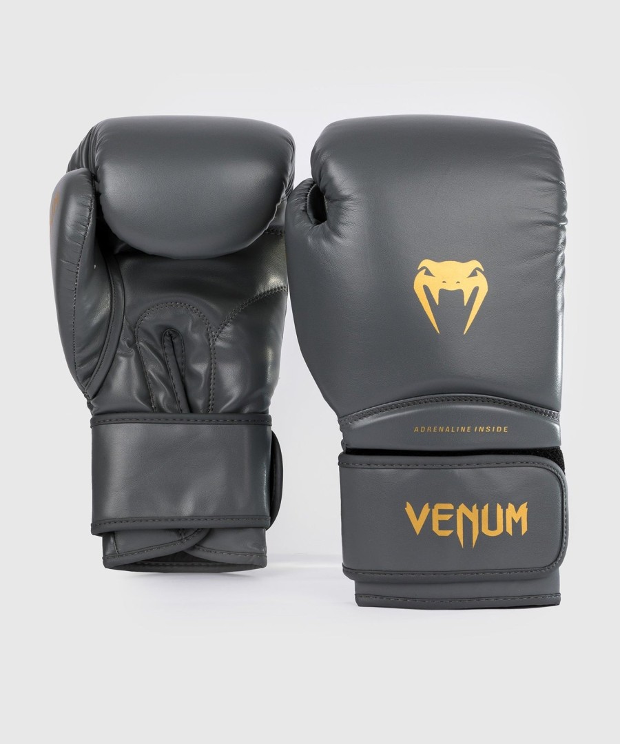 venum contender 1.5 boxing gloves - greygold