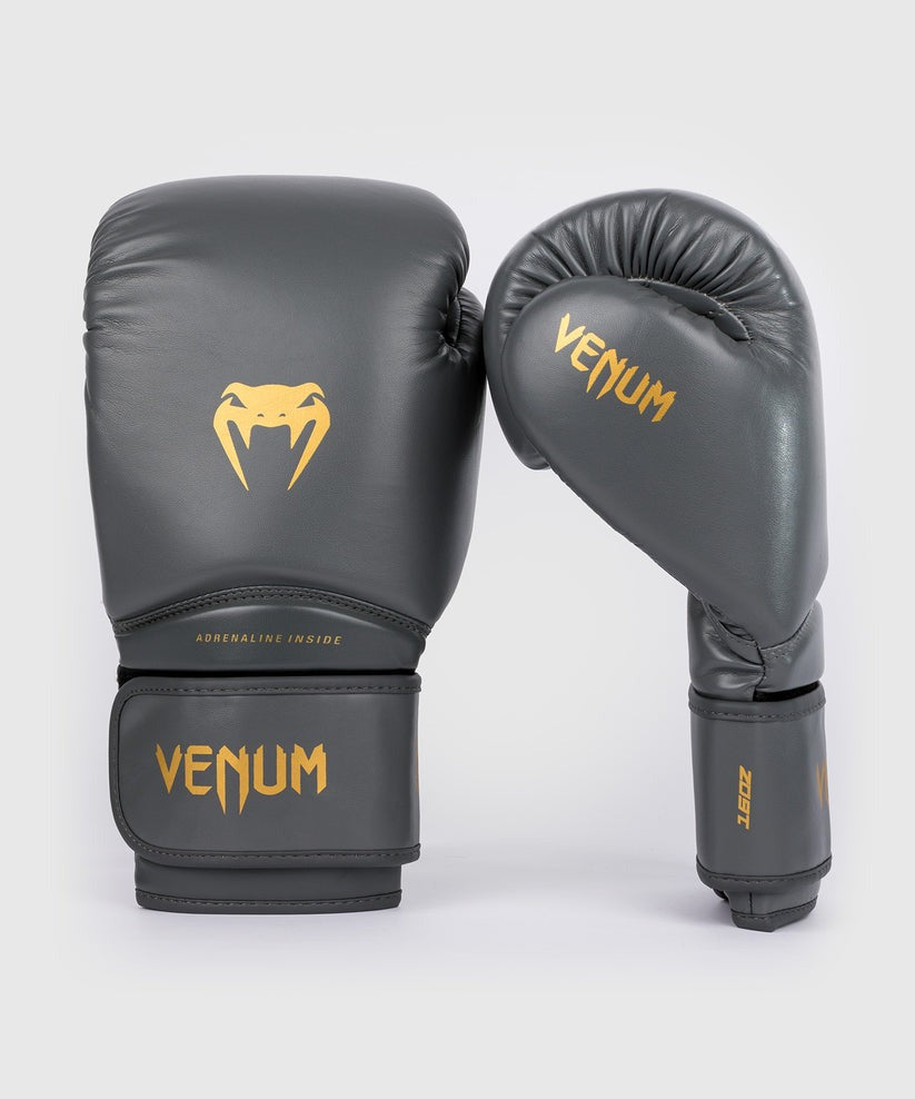 venum contender 1.5 boxing gloves - greygold