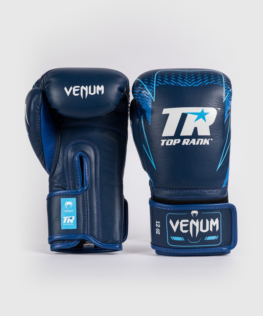 venum x top rank original hammer boxing gloves - navy blue